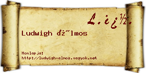 Ludwigh Álmos névjegykártya